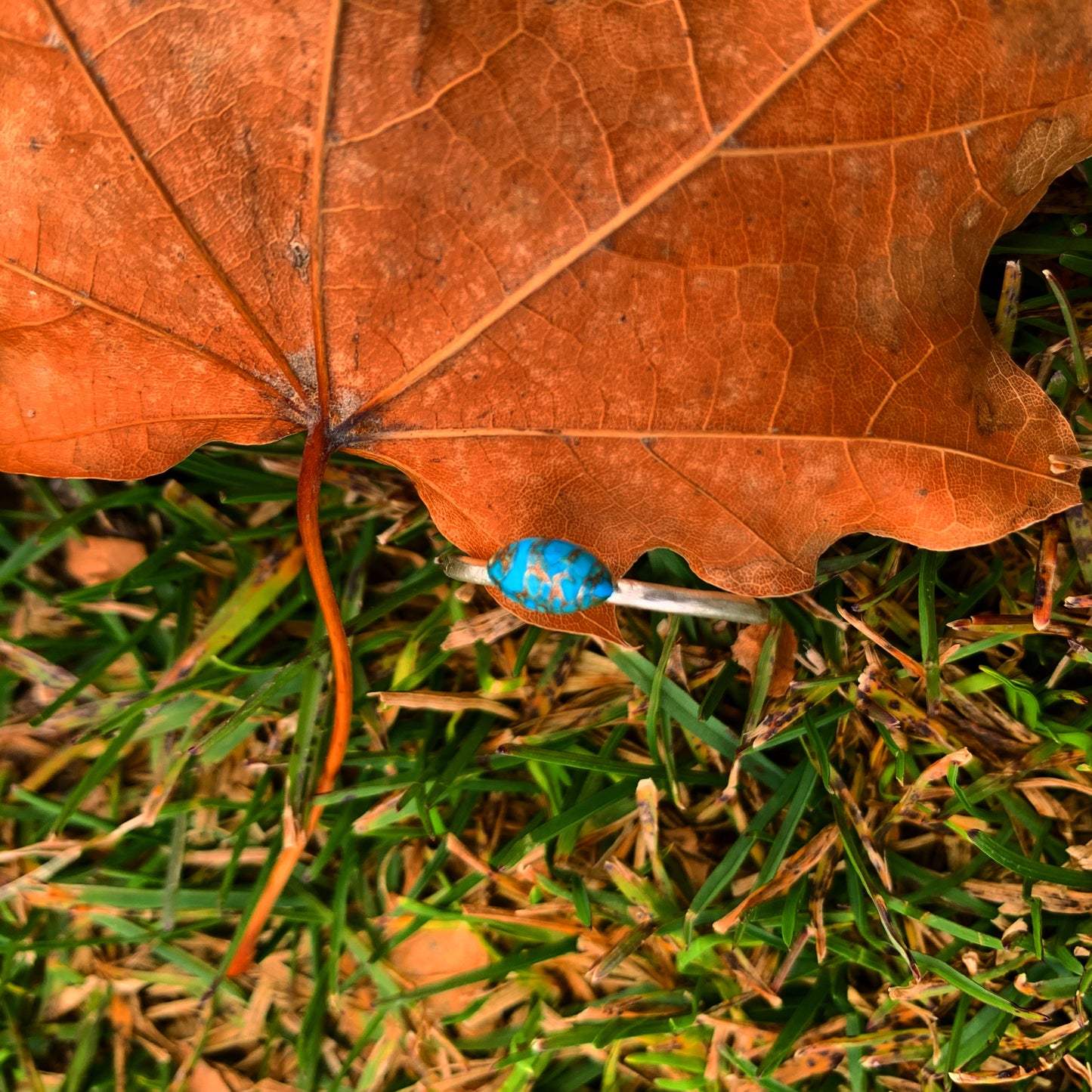 Dainty turquoise ring